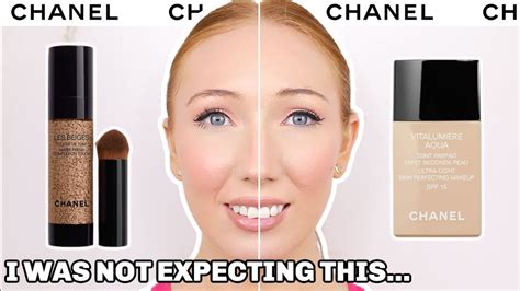 chanel vitalumiere aqua vs les beiges|chanel foundation 12 beige rose.